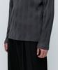 Musinsa Standard Multi-Ribbed Henley Neck Long Sleeve T-Shirt [Gunmetal]