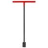 Steel Water Meter Key Wrench Multifunction T Handle Curb Key With 4 Way Utility Tool for Valves Faucets Red