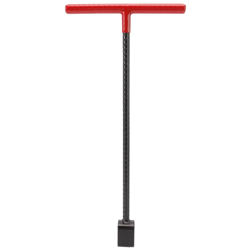 Steel Water Meter Key Wrench Multifunction T Handle Curb Key With 4 Way Utility Tool for Valves Faucets Red