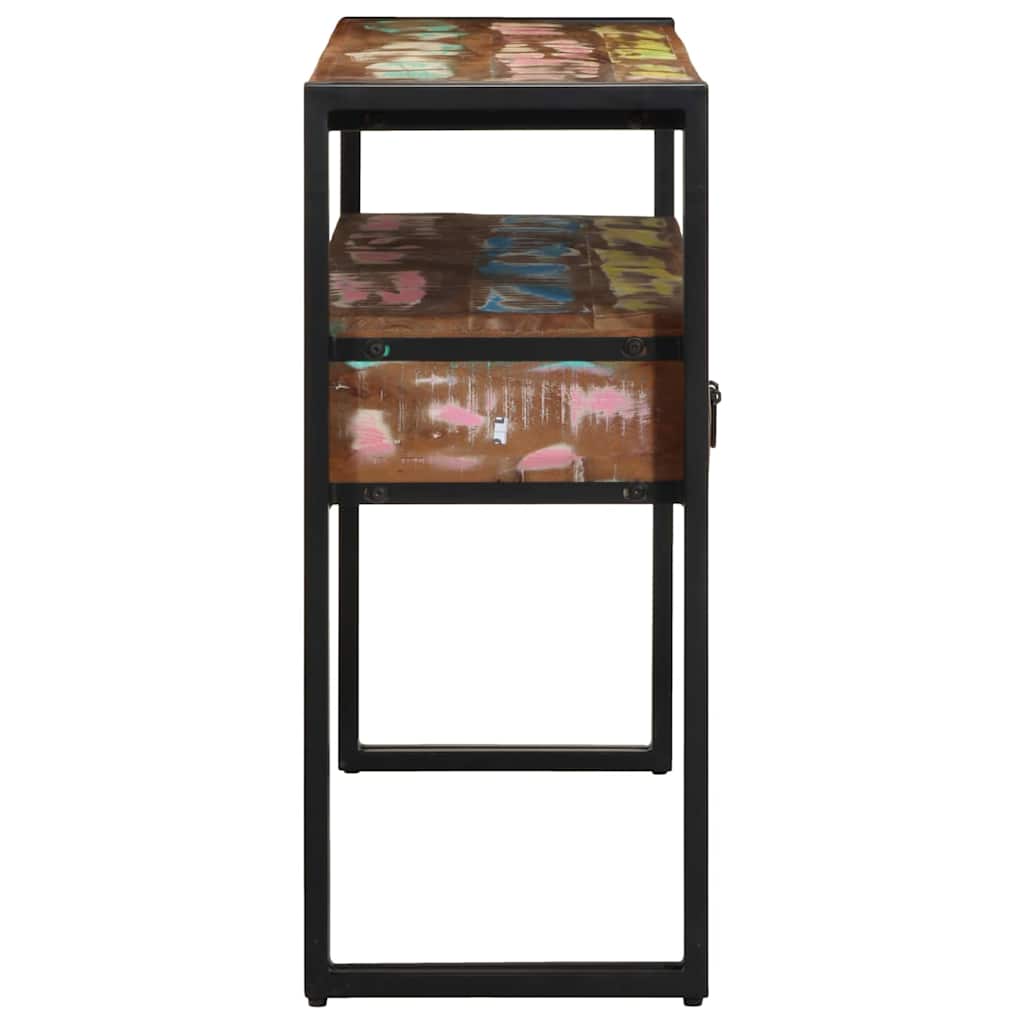 Console Table 120 X 33 X 75 Cm Solid Upcycled Wood