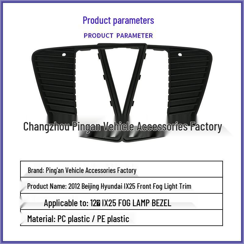 Fog Lamp Frame Cover Set for 2012-2016 Hyundai ix25 - Left & Right