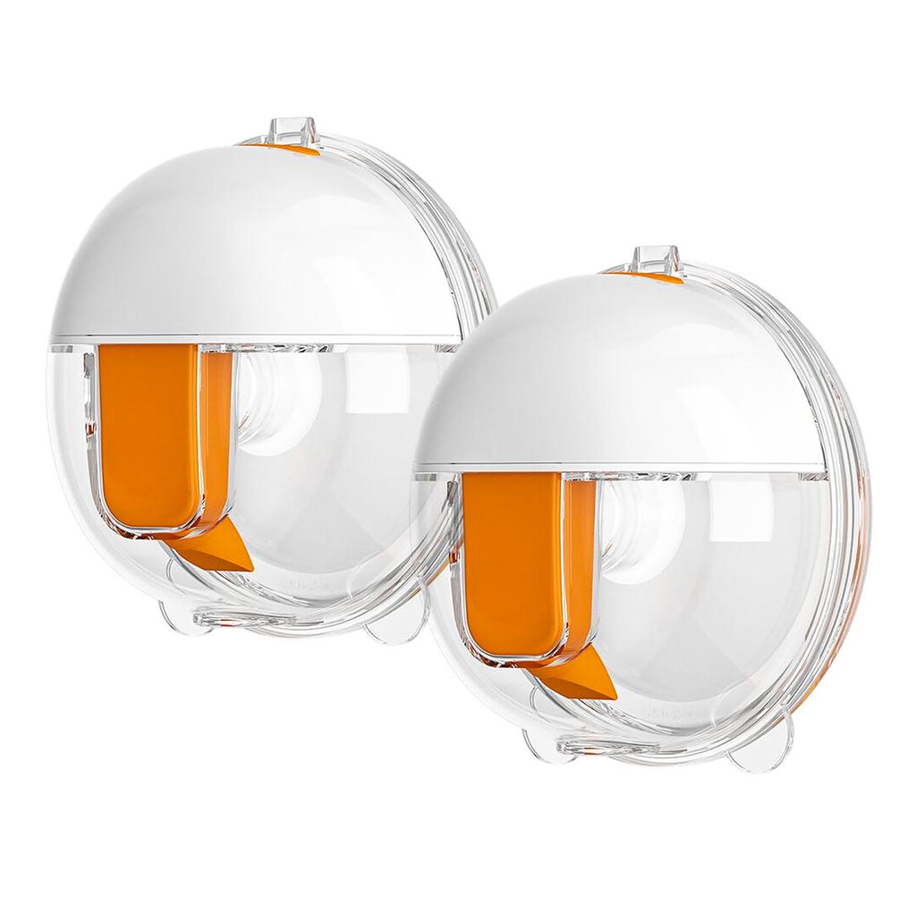 2pcs Wearable Hands Free Electric Breast Pump Portable Invisible Silent Pain Free Feeding Pump 3