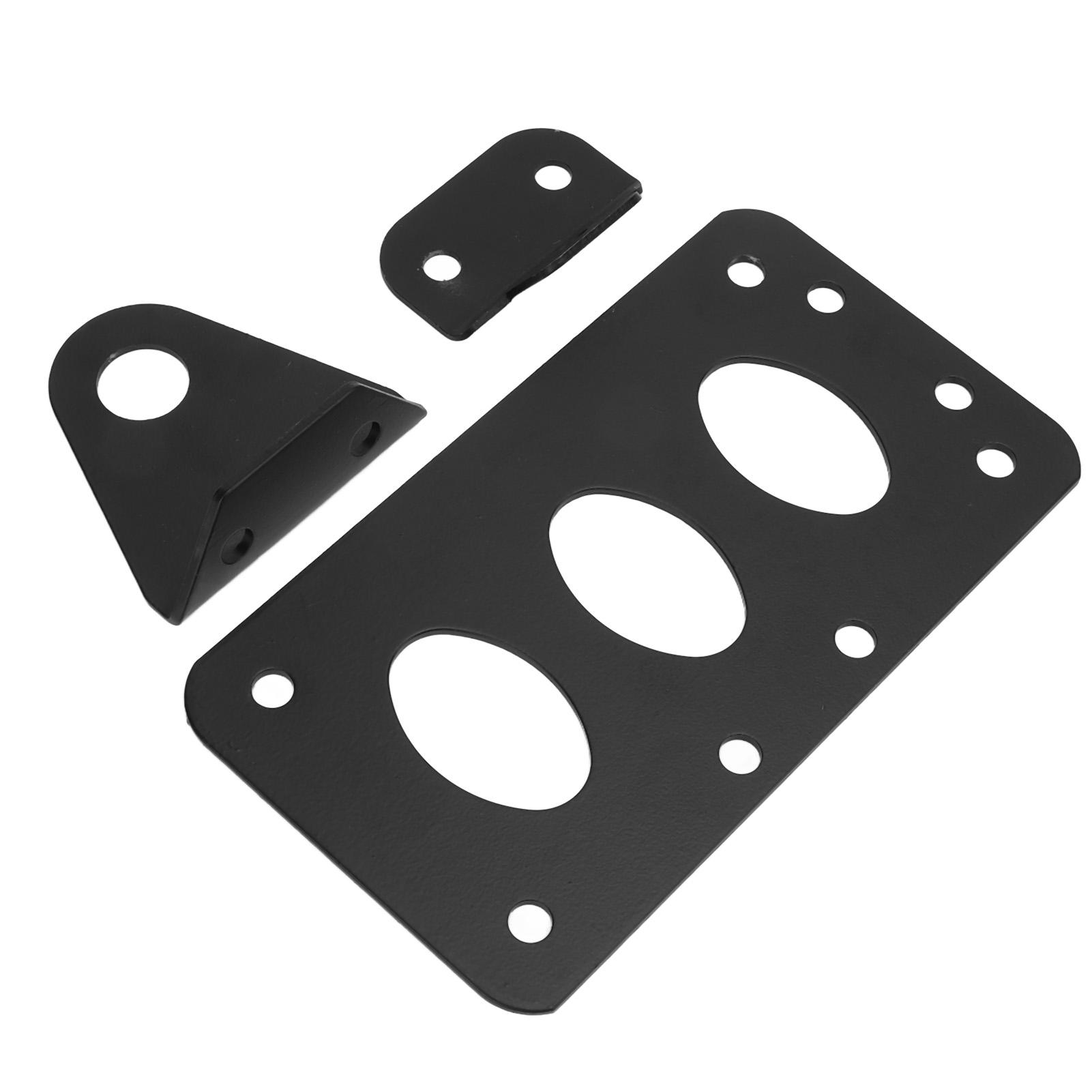 

Motorcycle Brake Light Bracket Kit Side Mount License Plate Holder Replacement for Iron 883
