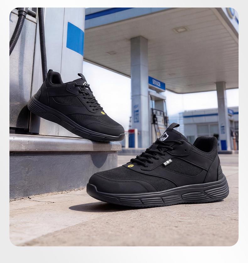 Blue Gull Shield 2026 Men's Anti-static ESD Safety Shoes, All-Season, Fashionable, Wear-Resistant, Soft Work Shoes