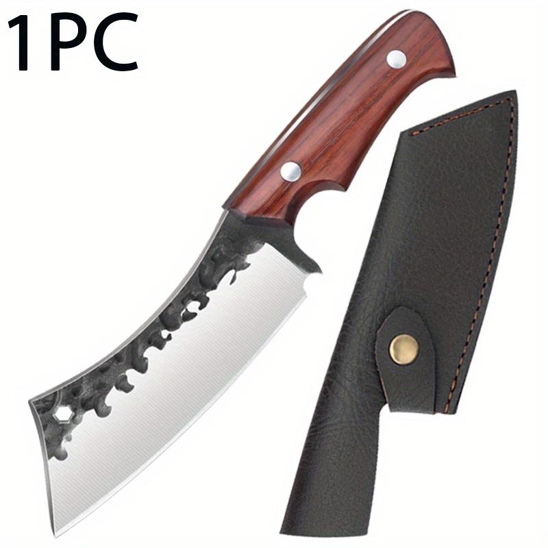 

Кухонный нож из нержавеющей стали, кованый кухонный инструмент, ручной работы, тесак для мяса, нож мясника, нож для фруктов, многоцелевой нож для приготовления пищи 1PC