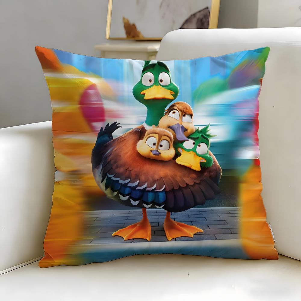 classic animated movie Migration Cushion Cover Soft  EasyWash Pillow Case  Versatile for Couch Bed Travel and Office