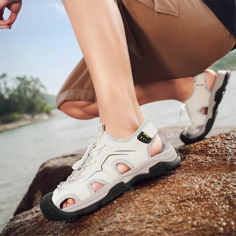 Fashion Sport Handmade Slippers Mens Slip On Walking Shoes Men's Sandals Summer Outdoor Casual Flats Head-Carried Beach Luxury Sandals