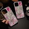 Feather Luster Phone Case for Samsung A53 A14 A33 A12 A32 S24 S23 Plus S20 S21 FE for iPhone 17 15 16 13 Pro 17 16 Pro Max Butterfly Bow Phone Case