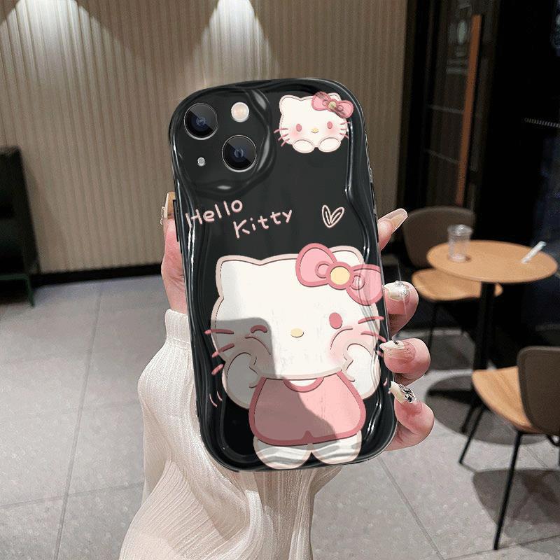 Чехол для телефона со штампом лица Hello Kitty для iPhone 12X, 14Pro, 15Plus, 16Promax Apple 13