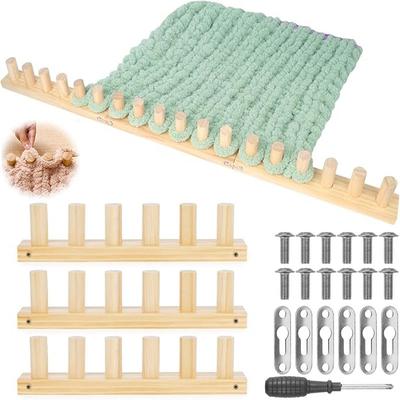 Chunky Yarn Blanket Loom Portable Weaving Loom Chunky Blankets DIY Crafts Hand Knitting Tool Home Decoration Mother's Day Gifts