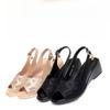 Sandals for Women In Summer Plus Size Comfortable Mid Heel Soft Sole Breathable Fish Mouth Women's Sandals