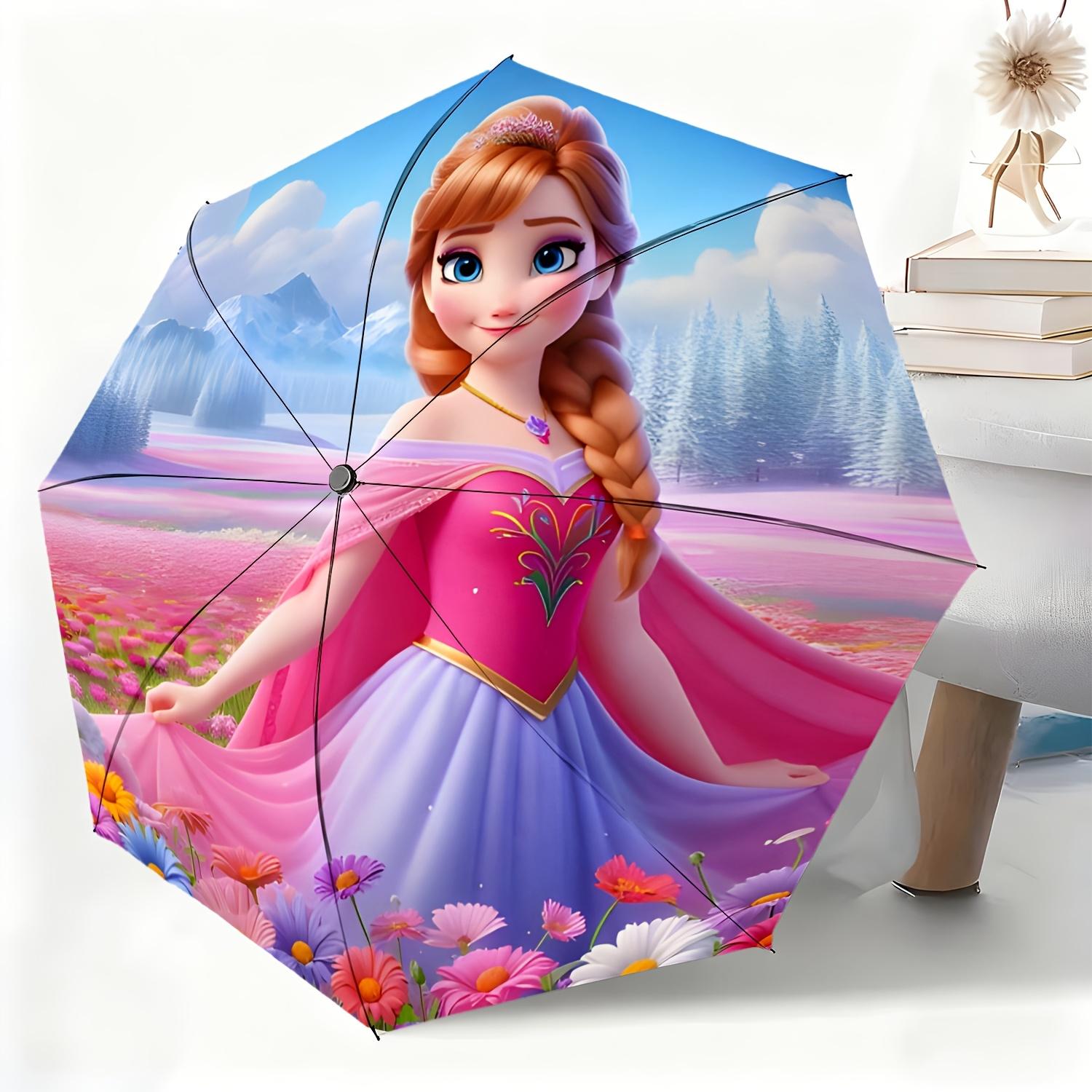 

A Fully Automatic Umbrella Featuring Disney S Frozen Princess Anna, Suitable for All Occasions As a Dual-Purpose Umbrella for (as the picture,Iron&8K)