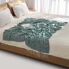 Coperta Multiuso Divano Estiva Fresca Coperta per Condizionatore Morbida Coperta Tessuta per Divano Asciugamano per Fondo Letto Sciarpa Coperta per Riposo in Ufficio
