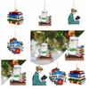 DIY Stain Book Ornament Handmade Xmas Book Drop Ornaments Xmas Tree Hanging Pendant  Home Decor