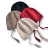 Ladies' 100%Cashmere Butterfly Braid Knitted Hat For Autumn And Winter Fashion Windproof And Leisure Baotou Ear Protection Hat