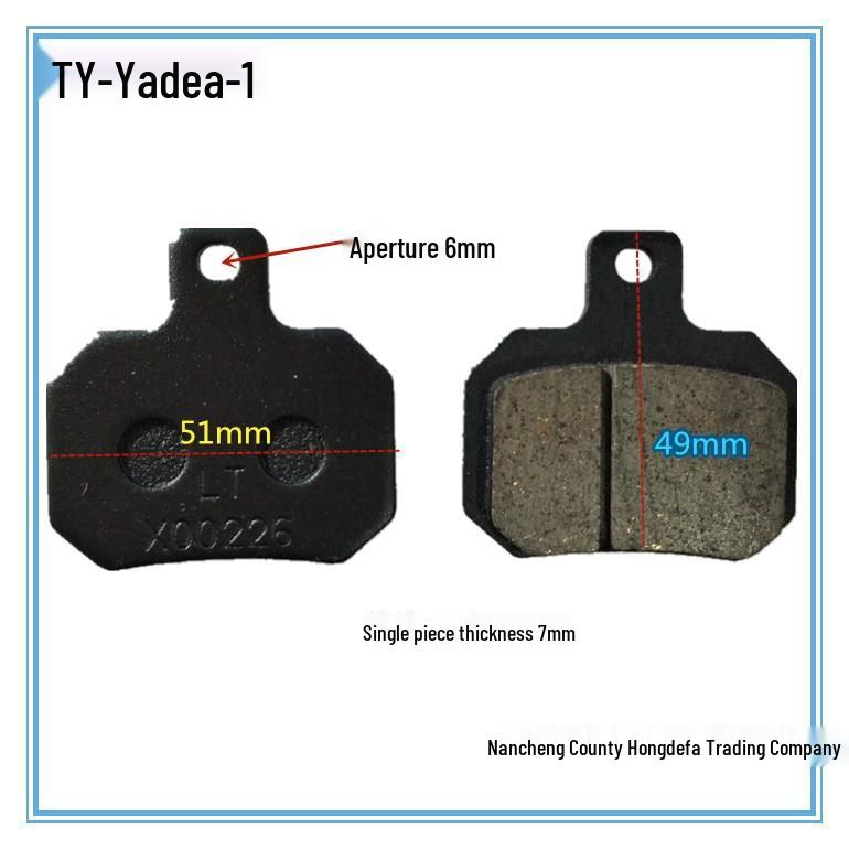 Electric Vehicle & Motorcycle Brake Pads for Yadea Aima Tailing and Qianjianglong Models
