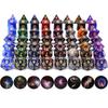 42Pcs Polyhedral DND Dice Set with Black Drawstring Pouch Color-Coded Faces RPG D&D Tabletop Game  ZSY