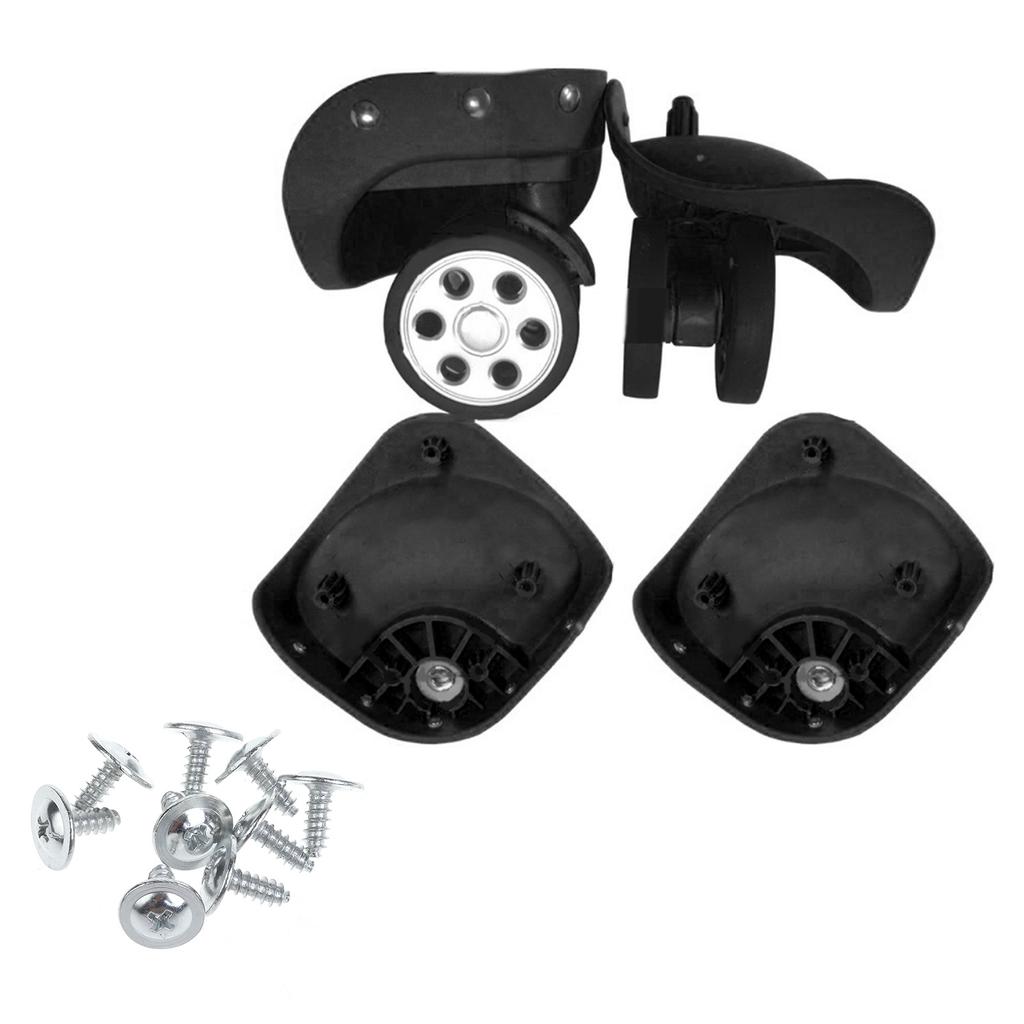 A79 Gepäckräder Koffer Doppelreihe Rollen Reparaturset 360° Spinner Rollen Schwerlastrad 1 Paar mit Schrauben