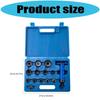 Leather Craft Punch Set 13 Interchangeable Heads High Carbon Steel Construction Ergonomic Grip Hollow Punch Set