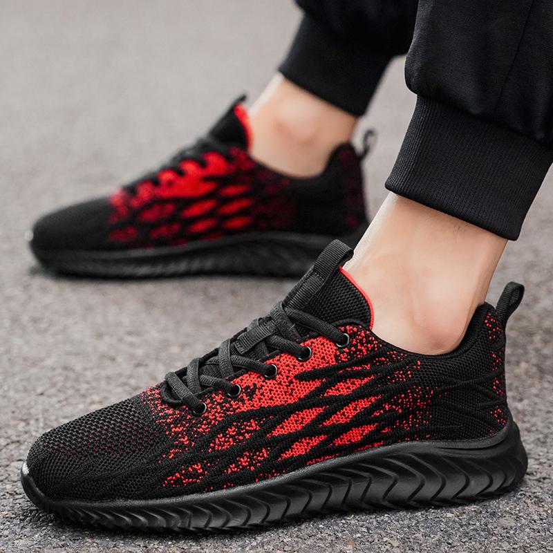 YRZL Men Shoes Mesh Sneakers Men Sneaker Casual Mens Shoe Tenis Trainer Breathable Sports Shoes Fashion Running Shoes for Men