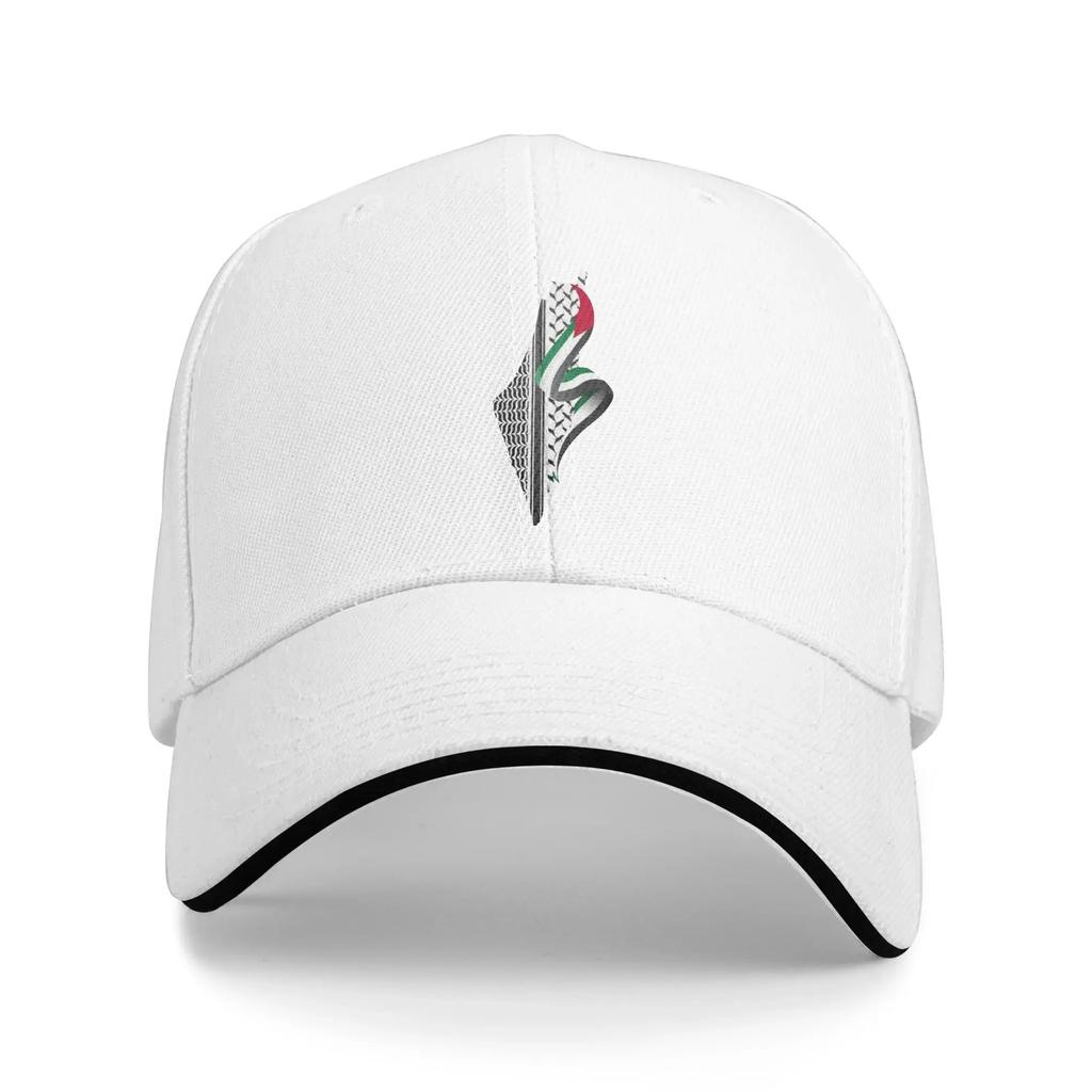 Palestinian Keffiyeh Map Casual Baseball Cap Summer Trucker Hat Running Hippie Snapback Cap WoUnisex Classic Baseball Caps