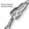 1/4"Socket Strong Magnetic Hexagons Nut Driver for Stable Drilling for DIY Projects Easily Fit Into Various Condition