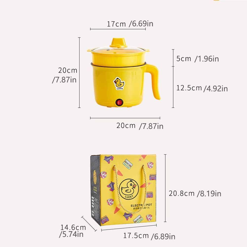 Quick Food Multifunctional Electric Cooker Soaking Noodle Pot Electric Cooking Pot  Dormitory