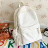 School Bag Elementary School Girls High School Students High Quality Fashion School Backpack Junior High School Students Solid Color Backpack