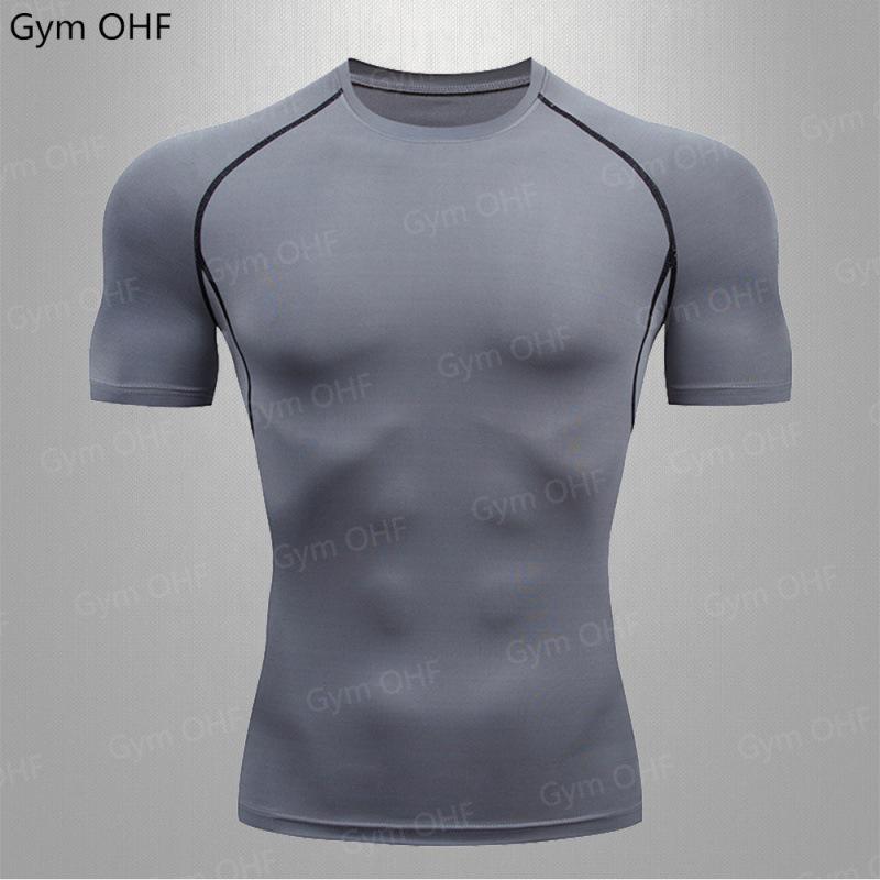 Men's Quick-Dry Compression T-Shirt - High Elasticity, Short Sleeve Fitness Wear