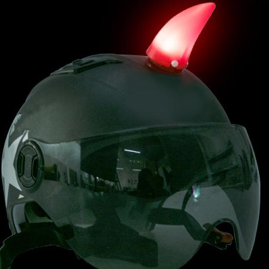 2Pcs Universal Glow Demons Horn Helmet Decoration for Night Riding Safety Personalized LED Helmet Lights USB Rechargeable Helmet Decoration