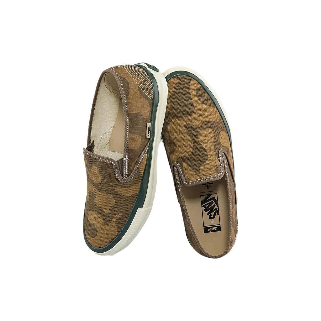 Vans Taka Hayashi X  Style 48 LX Slip-On Durable Lightweight Low-Top Skate Shoes Unisex Sneaker Brown Camouflage VN0A5FC5BRO