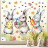 Easter Bunny Carnival Window Clings 2026 - New Style Stickers for Bedroom, Glass Cabinets, and Windows