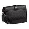 Coach League 19 Brand Classic Print Coated Canvas Crossbody Shoulder Bag Small Men's Black