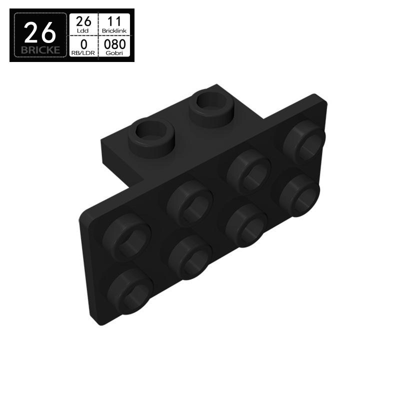 

BRICKE 1x2-2x4 Кронштейн, Совместим с строительными блоками Lego 93274/21731 Piece
