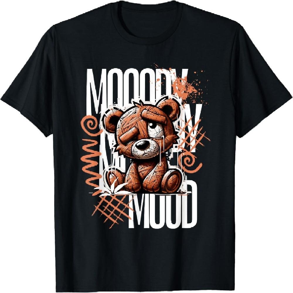 Bear Mood - Urban Graffiti Aesthetic T-Shirt S