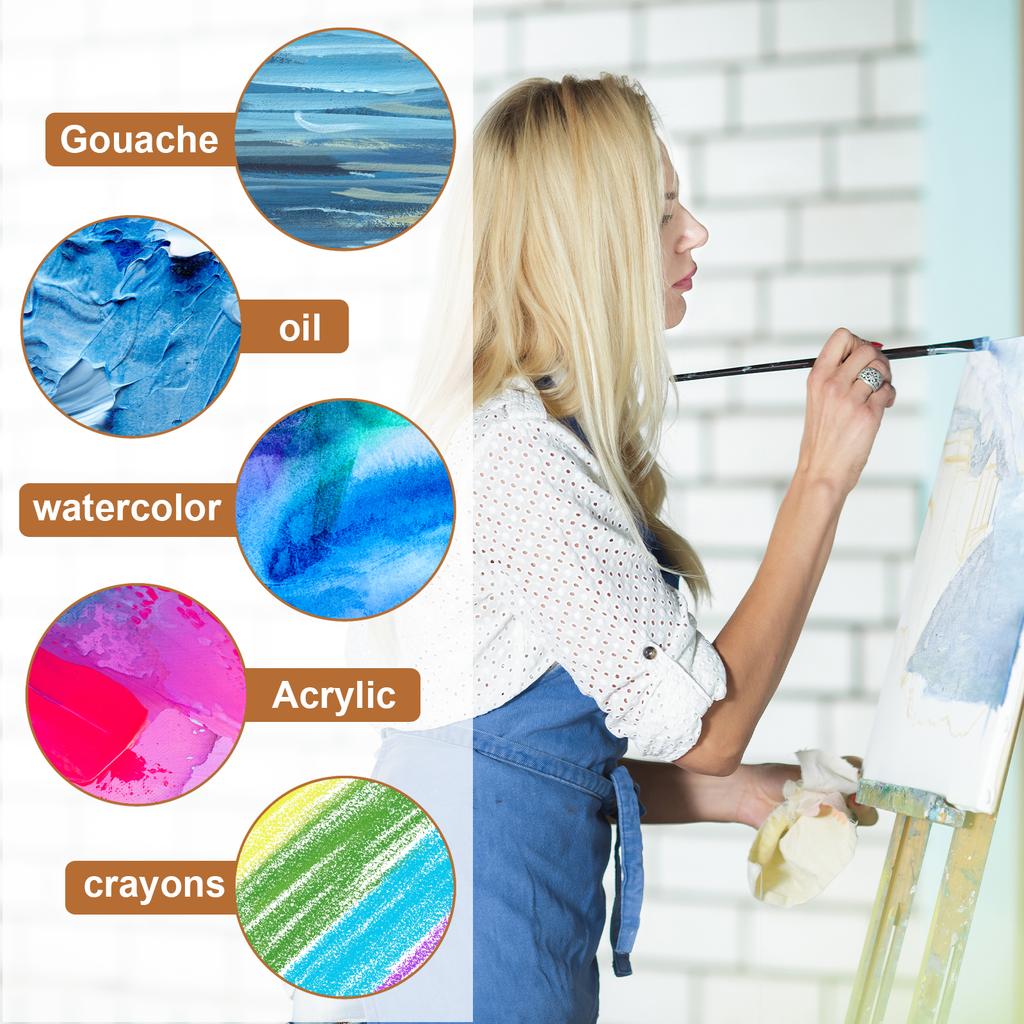 5/10/24Pcs Canvas Boards for Painting Cotton Blank Primed Art Canvas Panels Acid-Free Art Supplies for Oil Acrylic Watercolor