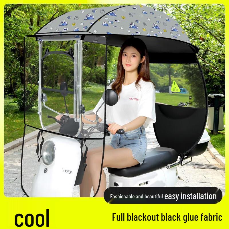 Electric Bike Rain & Sun Canopy
