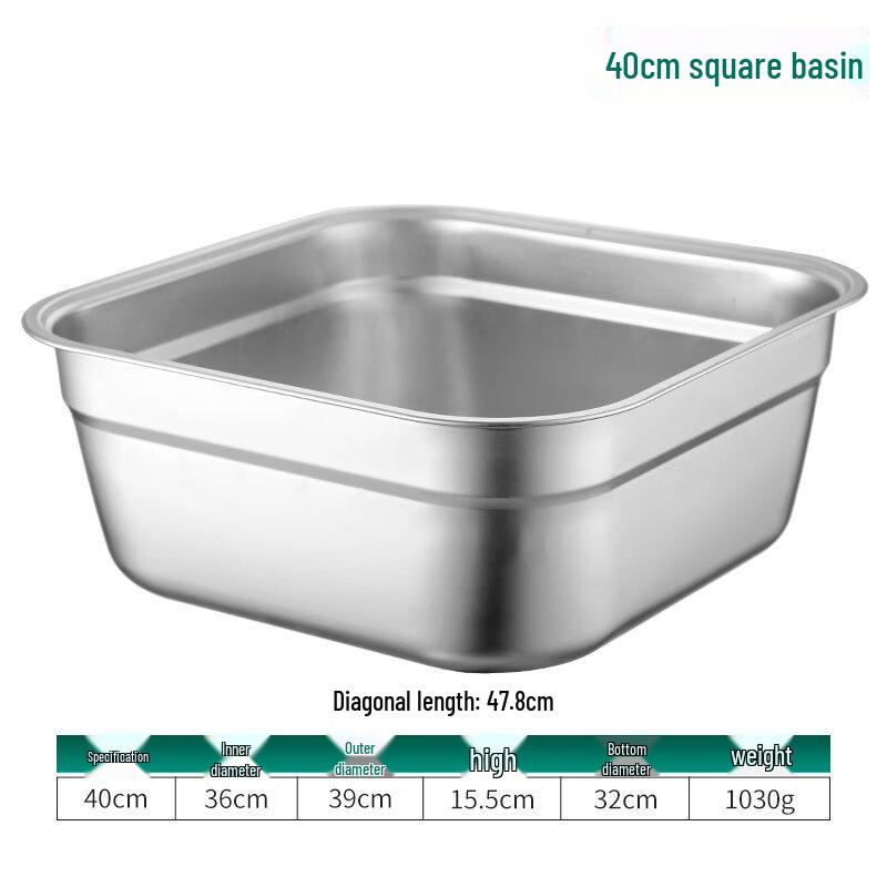 Stainless Steel Square Colander & Mixing Bowl