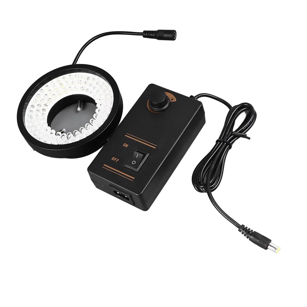 Mikroskop LED-Ringlicht 96 LEDs 6500K Weiß Einstellbare Helligkeit Industrielle Kamera-Ringlampe
