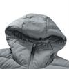 Skechers FW23 Stroll Series Solid Color Casual Hooded Long Sleeve Down Jacket Men Outerwear Shark-Gray L423M149-00MM