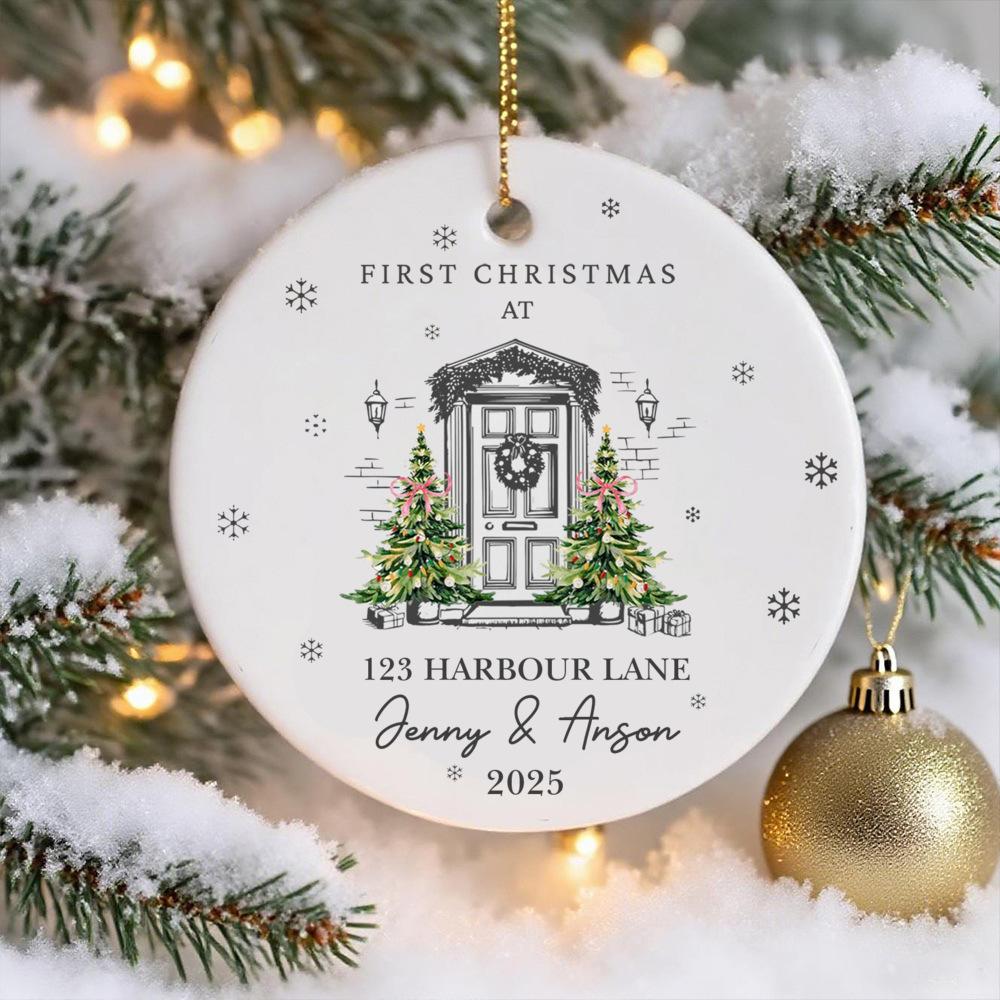 Personalised New Home Bauble Christmas Ornament 2025 First Christmas In Our New Home Ornament Happy Xmas Gift