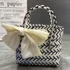 Plastic Woven Handbag Woven Basket Souvenir Basket Bag Beach Women's Bag