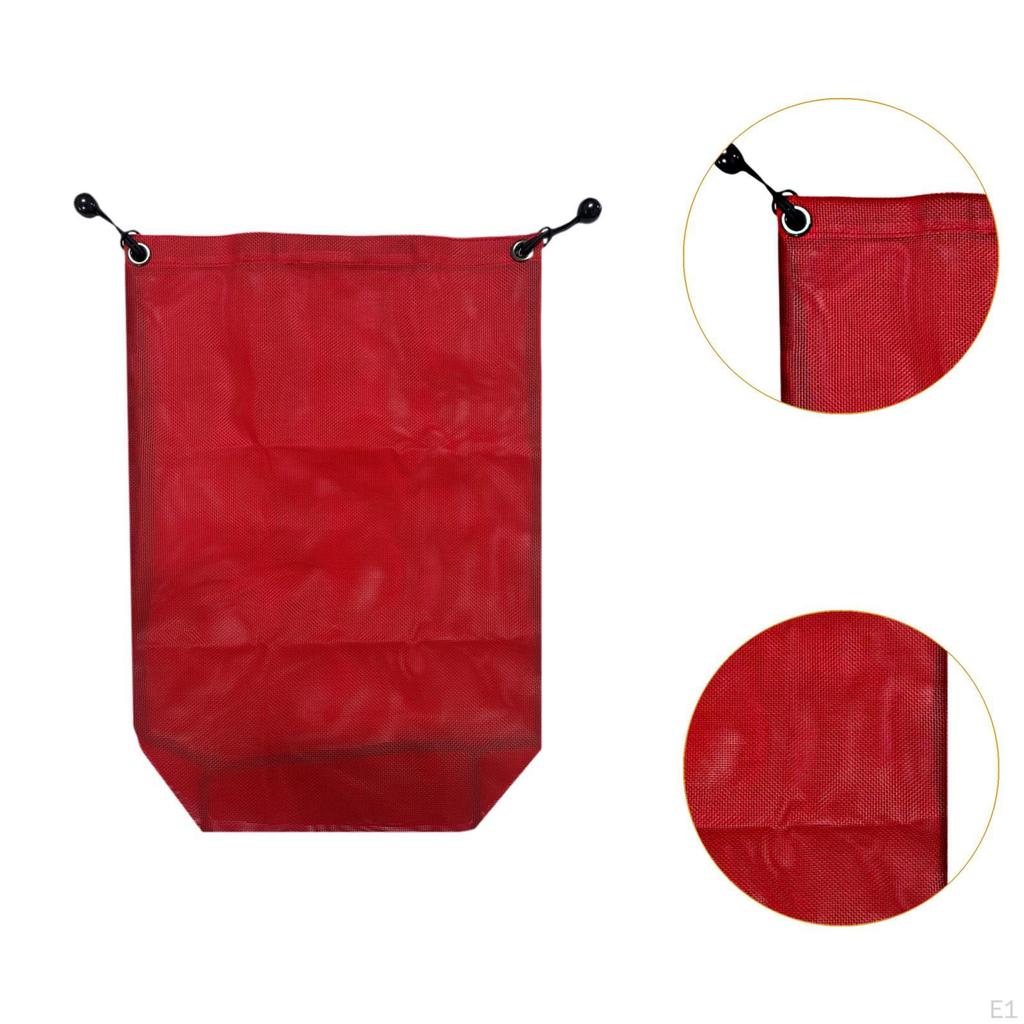 UTV Beach Car Trash Storage Bag Sack Mesh Cloth Collection Wear Resistant Reusable