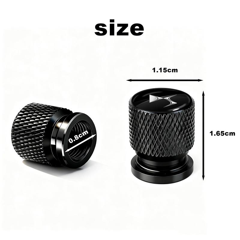4pcs Car Tire Valve Stems Cap Aluminum Tyre Wheel Stem Air Valve Cover Airdust For DS SPIRIT DS4S DS5 5LS DS3 DS4 DS6 DS9 WILD