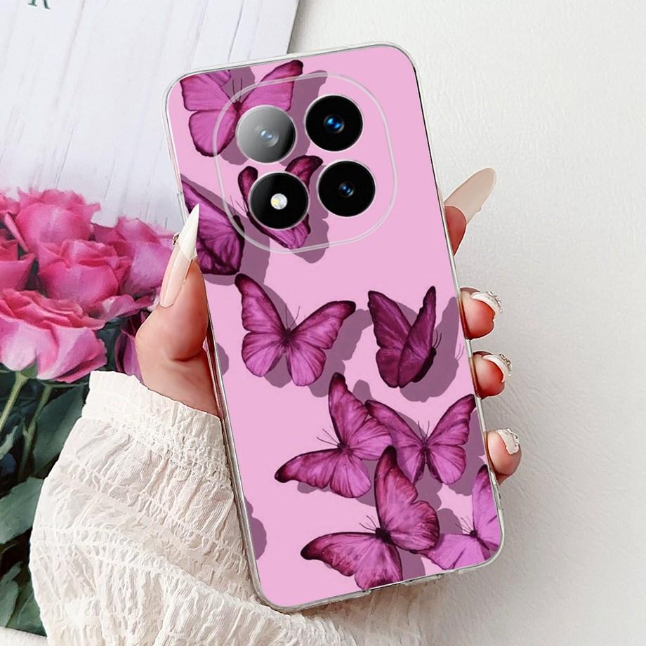 Soft Liquid Silicone Back Cover For Xiaomi Redmi Note 14 Pro Plus Phone Case Marble Gothic Style Bumper For Redmi Note 14 4G 5G