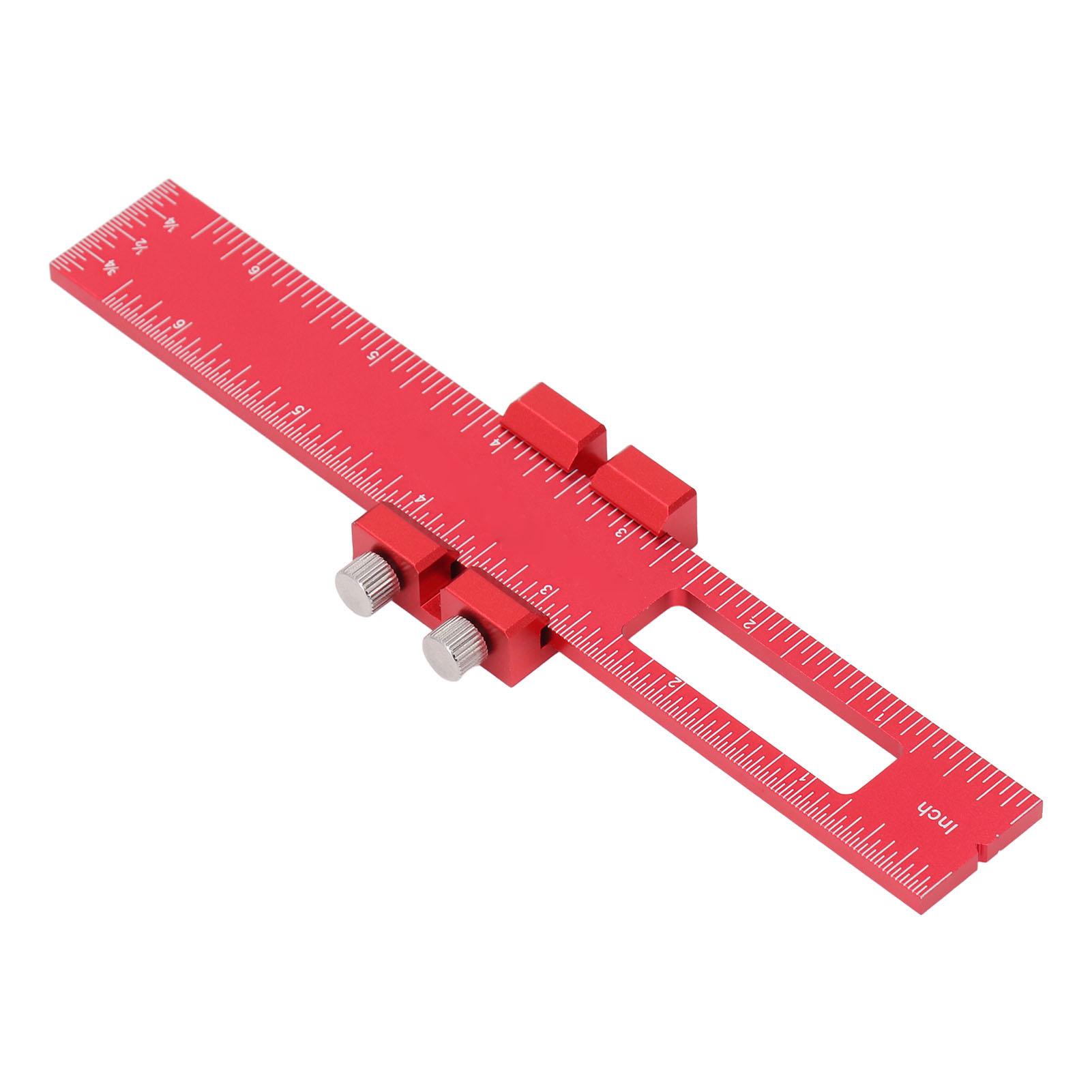 

Деревообрабатывающая разметочная линейка 6 дюймов из алюминиевого сплава многофункциональный измерительный инструмент для разметки