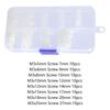 160Pcs Metric 8 Sizes Assortment Stand-off Nylon Screws Bolt & White