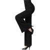 Elegante Damenmode Diamanten Modische Weite Hosen Einfarbig Elastisch Hoher Bund Lateinischer Tanz Einfach Locker Gerade Neue Freizeithosen