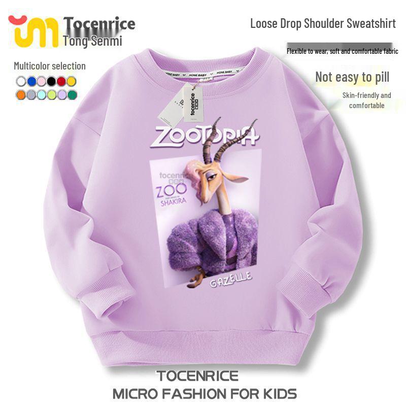 Zootopia 2 Fleece-Kapuzenpullover – Charakterkollektion für lässige Kinderkleidung