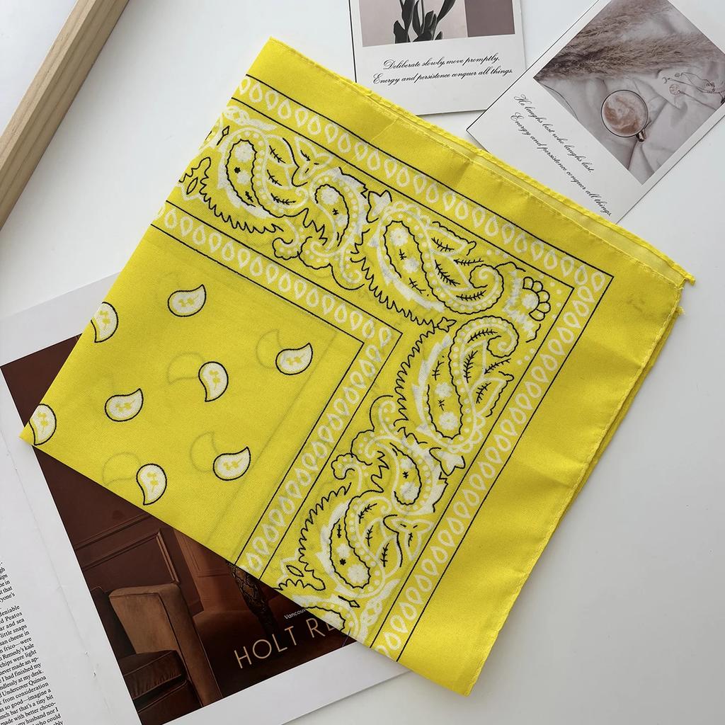 Bandana unisexe pour hommes et femmes, bandeau pour cheveux, style cowboy, pour hommes, motard, sport, couvre-chef, bandeau pour poignet, foulard de tête cachemire, foulard carré